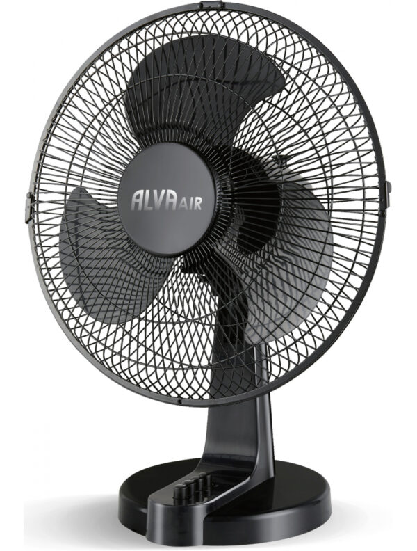 Alva Air 40cm Black Desk Fan
