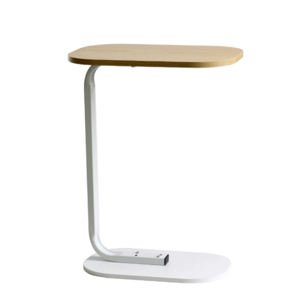 C-Shaped Oval Side Table